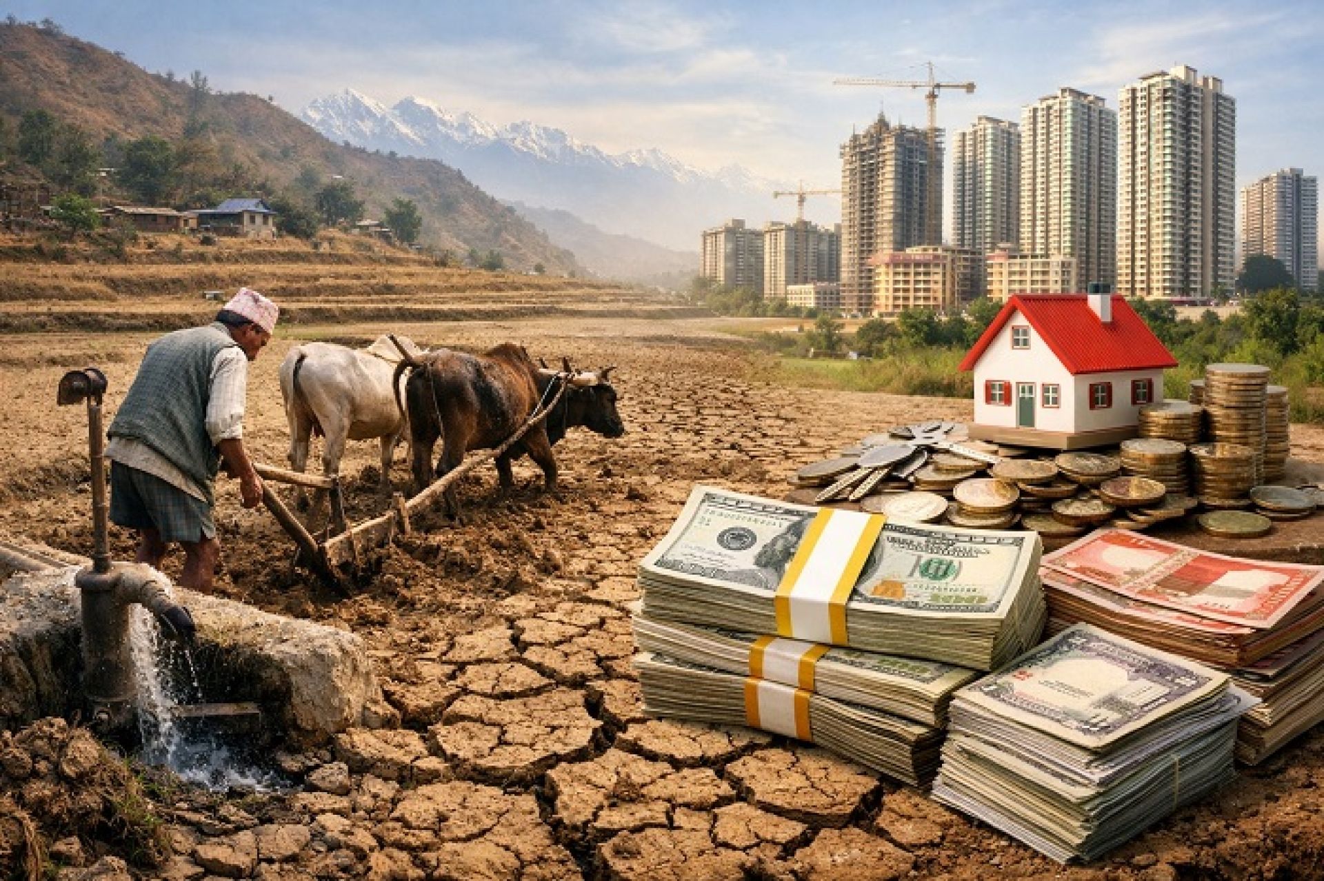 रेमिट्यान्समार्फत भित्रिएको पैसा आयातमै खर्च !